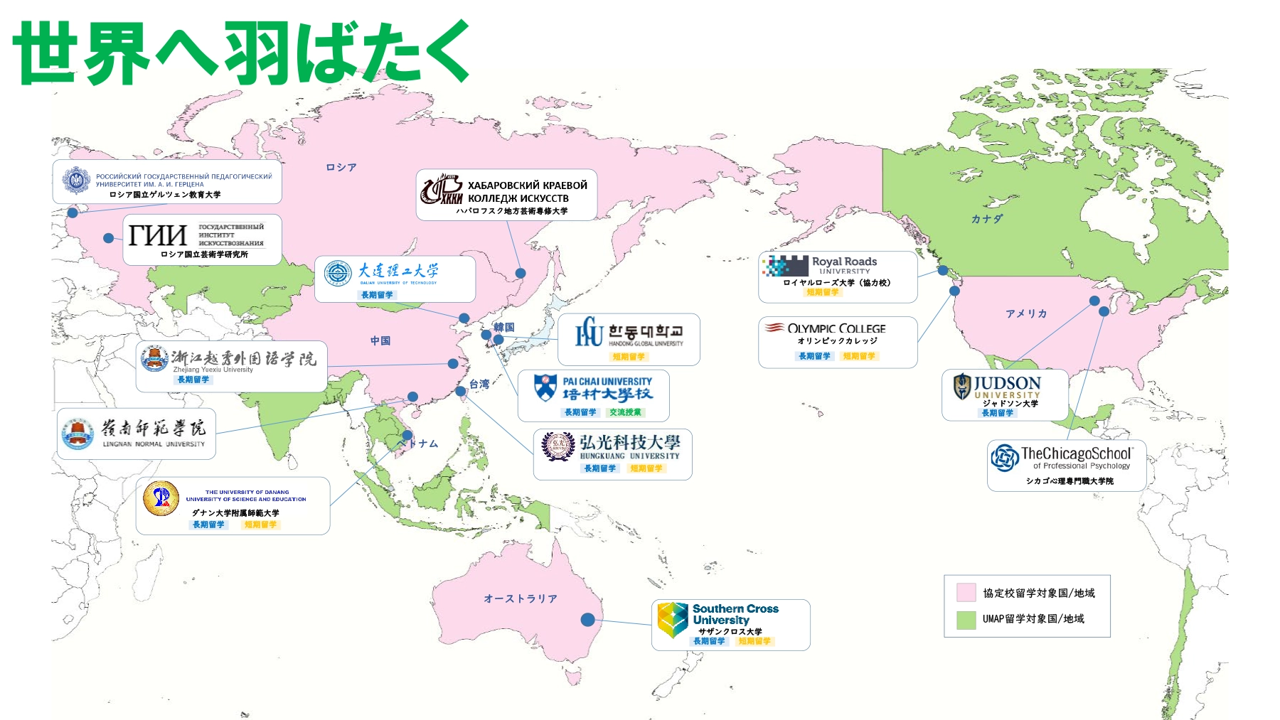 世界へ羽ばたく