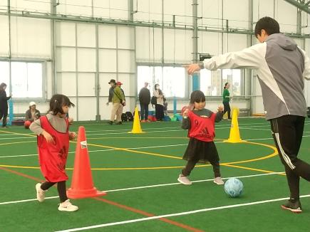 コーチとボール運動